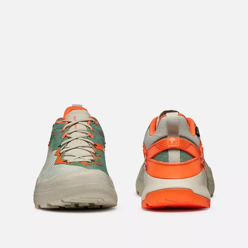 Sapatos de aproximação Garmont 9.81 Onyx GTX - Agate Grey/Firecracker Orange, tamanho 46
