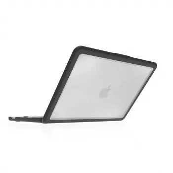 Capa STM Dux Ultra para Apple MacBook Neo, preto/transparente