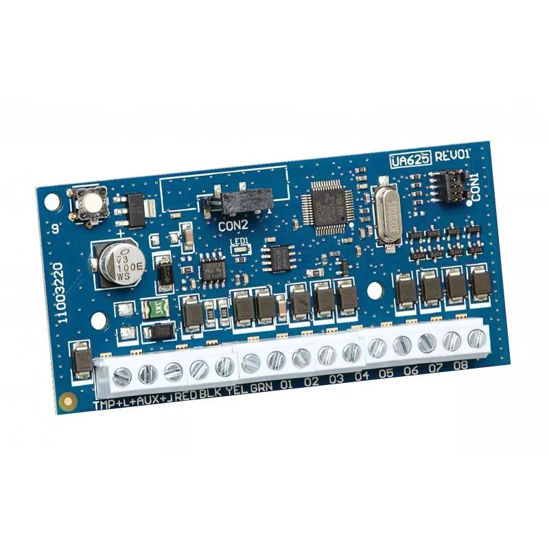 Módulo expansor de 8 saídas DSC HSM2208 NEO com saídas de baixa corrente