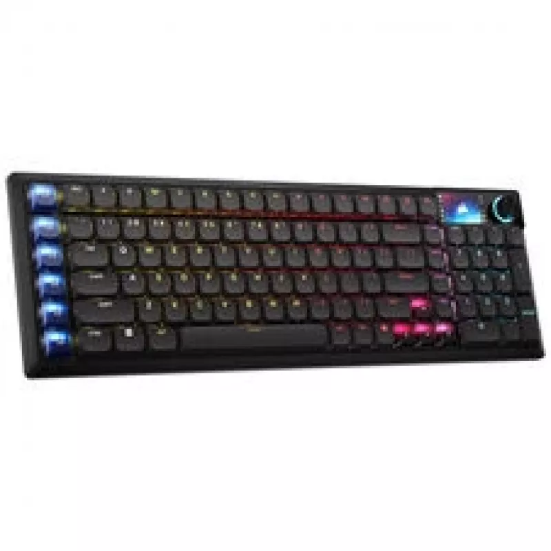 Corsair Vanguard Air 99 Teclado de Gaming Sem Fios, Ótico-Mecânico, Low Profile, Polling 8K, Layout DE - Preto