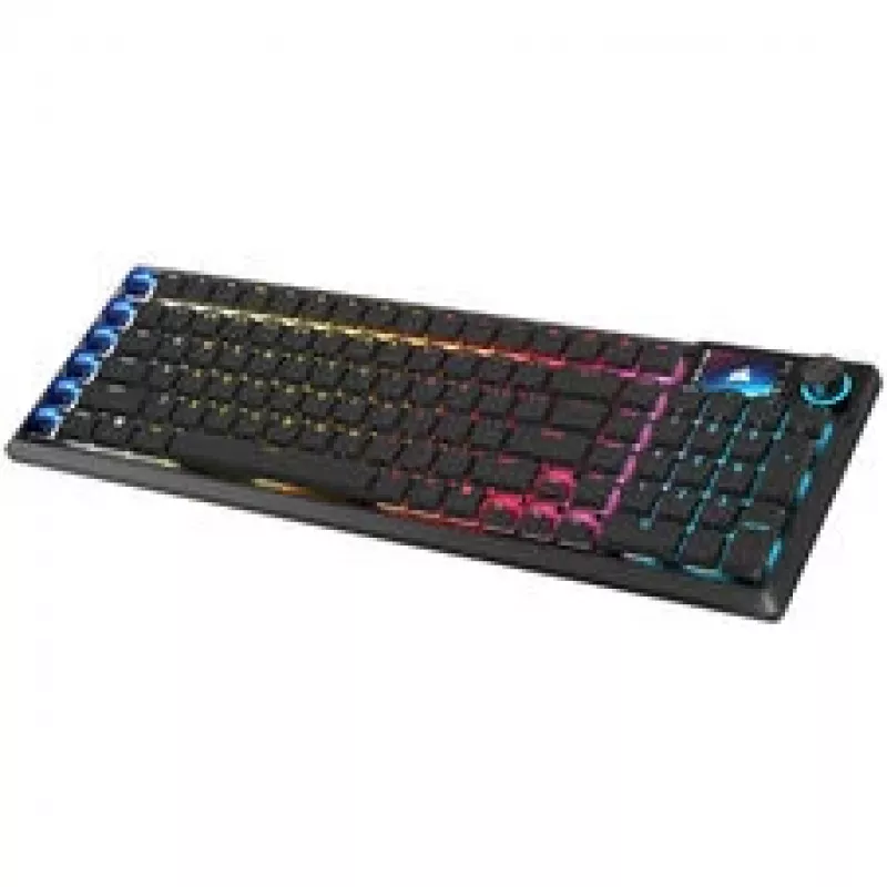 Corsair Vanguard Air 99 Teclado de Gaming Sem Fios, Ótico-Mecânico, Low Profile, Polling 8K, Layout DE - Preto