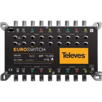 TELEVES EuroSwitch 9 Entradas Multiswitch Amplificador 27/31 dB (719609)