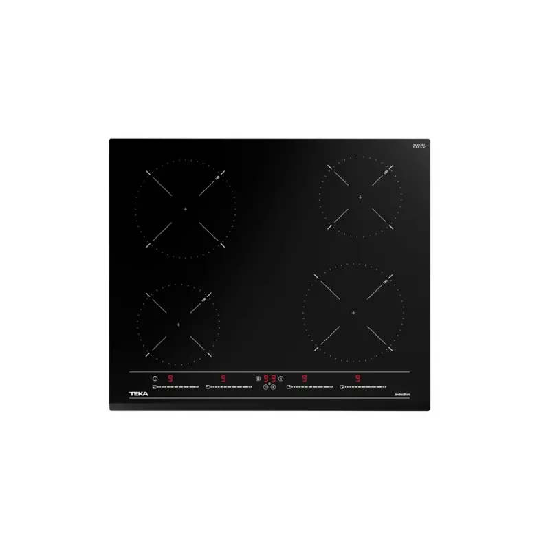 Placa de indução de encastrar Teka IZC 64010 MSS preta 60 cm 4 zonas