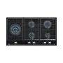 TEKA GZC 95320 XBC BK Placa de gás, 5 queimadores, preta, encastrar