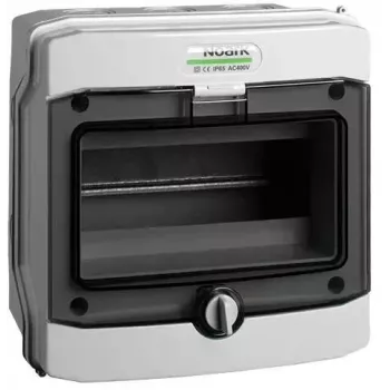Quadro de distribuição de superfície NOARK PHS 8T IP65 8 módulos 1 fila cinzento