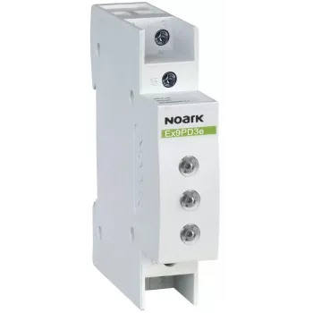 Luz de sinalização NOARK Ex9PD3e, 230/400V AC/DC, 3 x LED vermelho, calha DIN