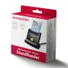 Leitor de cartão inteligente AXAGON CRE-SM4NC USB-C com suporte - preto