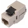Tomada Keystone RJ45 Cat.6A STP Solarix sem ferramentas preta SXKJ-10G-STP-BK-SA