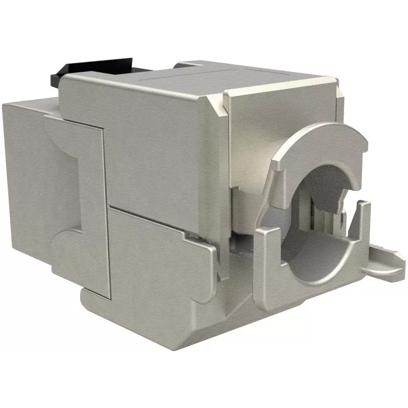 Tomada Keystone RJ45 Cat.6A STP Solarix sem ferramentas SXKJ-10G-STP-RAL-SA