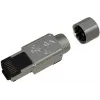 Conector RJ45 Industrial Cat.6A STP Solarix sem ferramentas, 1 unid., preto/prateado