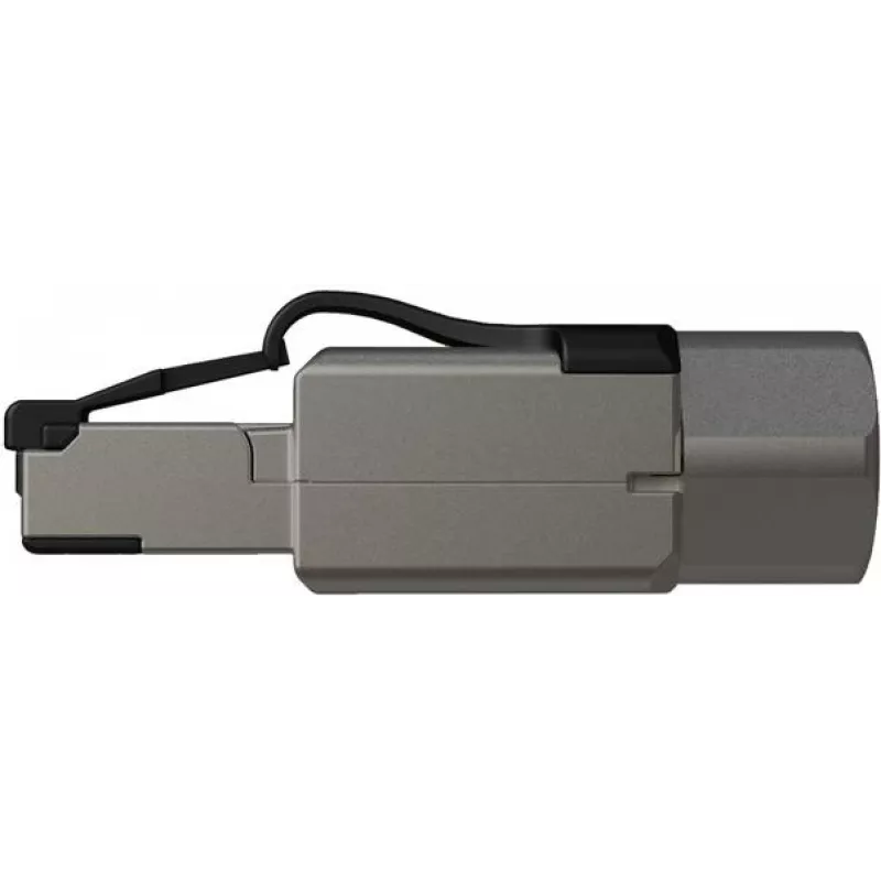 Conector RJ45 Industrial Cat.6A STP Solarix sem ferramentas, 1 unid., preto/prateado