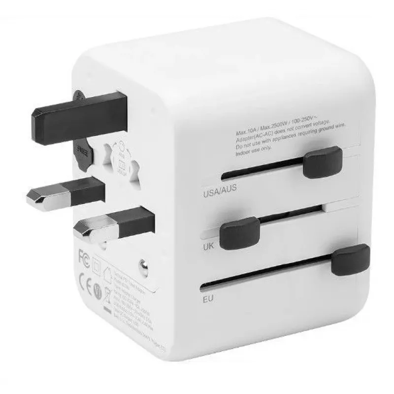 Adaptador de viagem Tactical PTP 12W branco