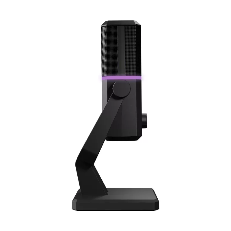 Microfone gaming Rampage Cyclone RGB USB-C preto