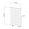 Suporte para media player NewStar para série NS-WMB200/WMB300 Menu Board - preto