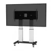 Suporte de chão móvel motorizado NEOMOUNTS NEWSTAR para ecrãs de 70-120 polegadas, VESA 300x200 a 1200x600, prateado