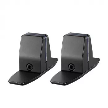 Suporte de secretária Neomounts para caixa de tablet série NS-GLSPROTECTXXX - conjunto de 2, preto