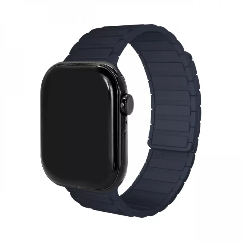Pulseira de silicone Mobilize - Magnética - para Apple 42/44/45/49mm - azul
