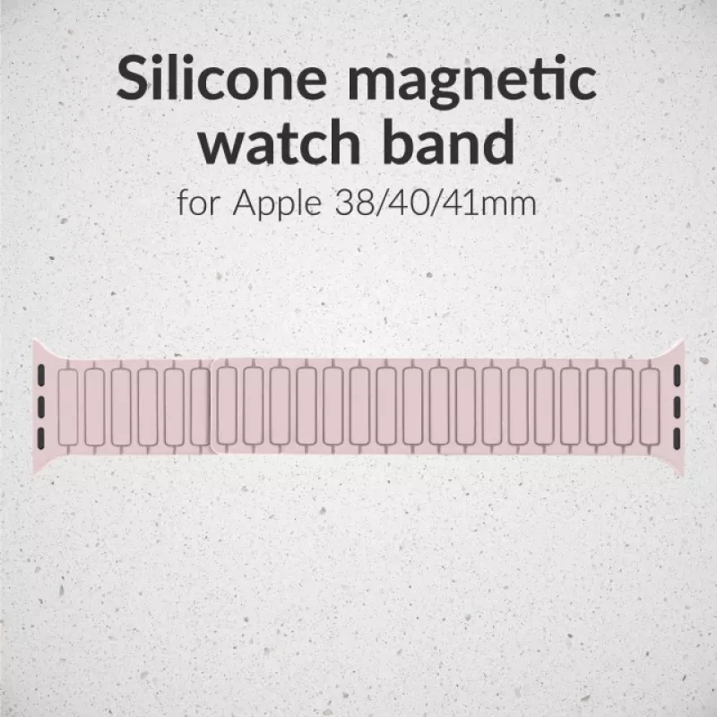Pulseira de silicone Mobilize - Magnética - para Apple 38/40/41mm - rosa