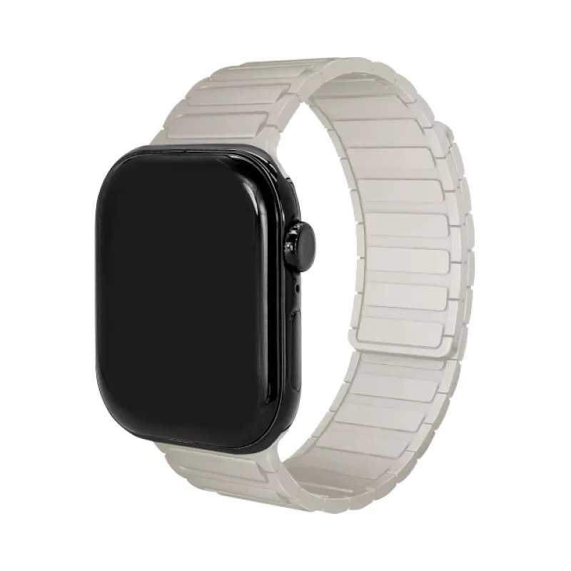 Pulseira de silicone Mobilize - Magnética - para Apple 38/40/41 mm - Starlight