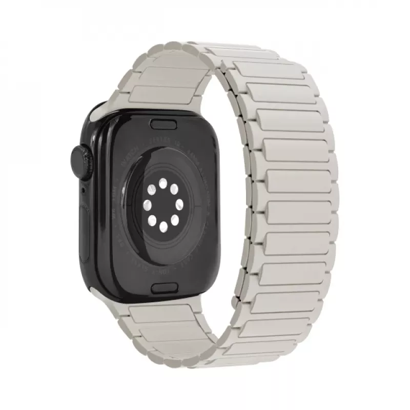 Pulseira de silicone Mobilize - Magnética - para Apple 38/40/41 mm - Starlight