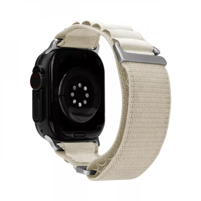 Pulseira de nylon Mobilize - Alpine - conector de titânio - para Apple 38/40/41mm - Starlight