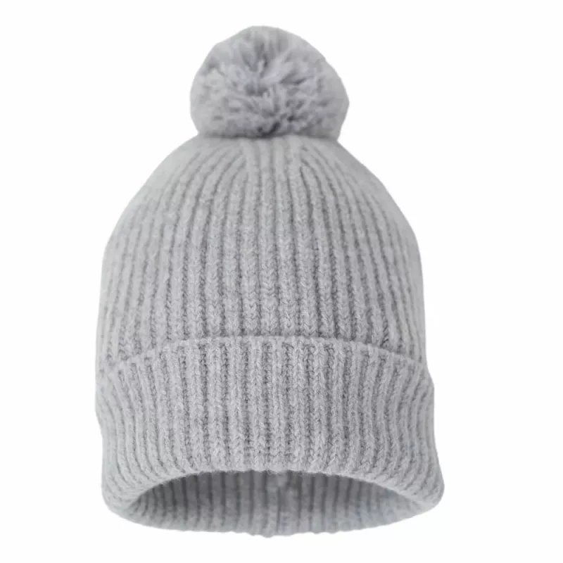 Lodger Gorro de Bebé 100% Lã Merino Drizzle Grey 6-12 Meses