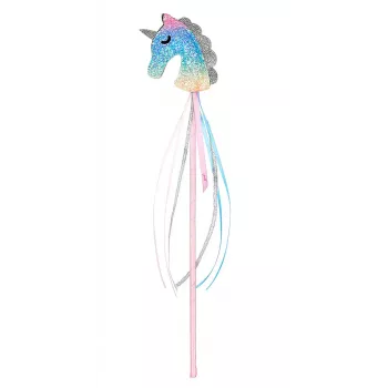 Souza! Varinha de Cabeça de Unicórnio Multicolorida Femi