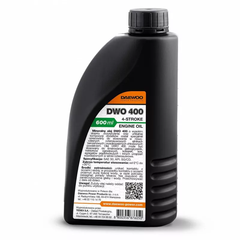 DAEWOO POWER PRODUCTS óleo para gerador SAE 10W-30 DWO 400 API SG/CD 1L