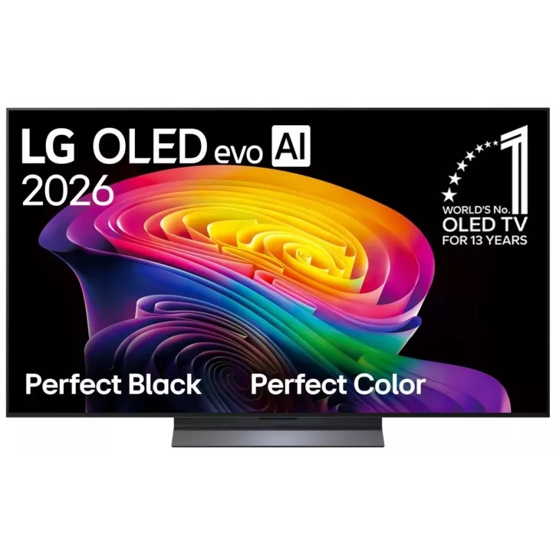 LG OLED55C61LA Smart TV OLED evo 4K de 55 polegadas, webOS, preto