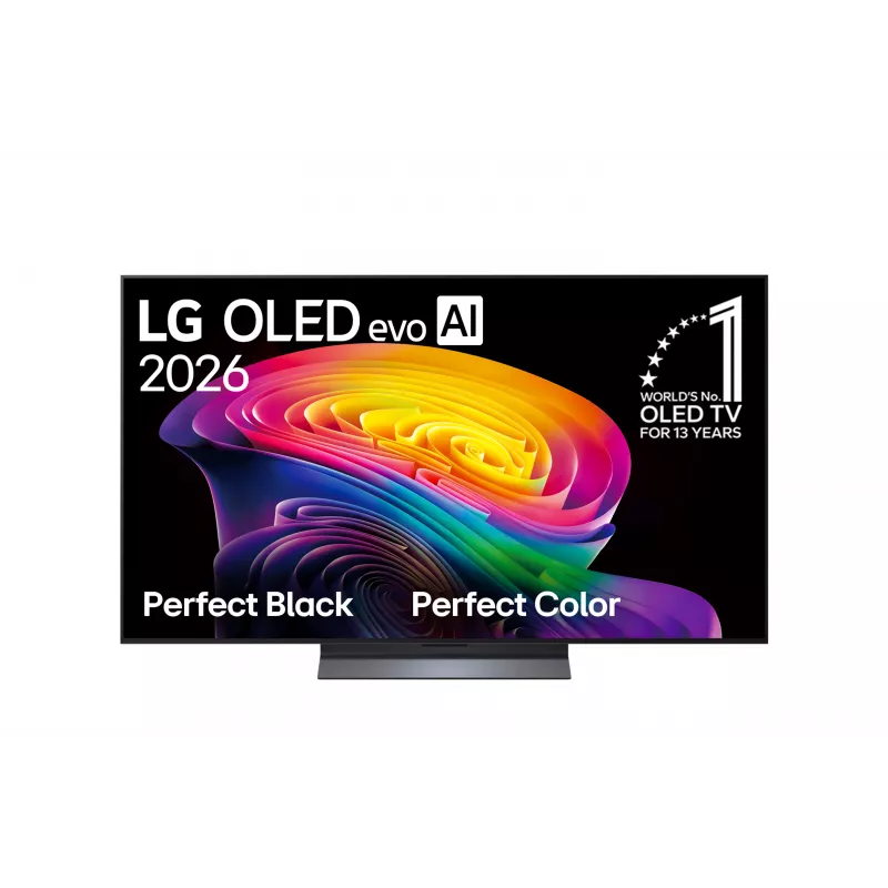 LG OLED55C61LA Smart TV OLED evo 4K de 55 polegadas, webOS, preto