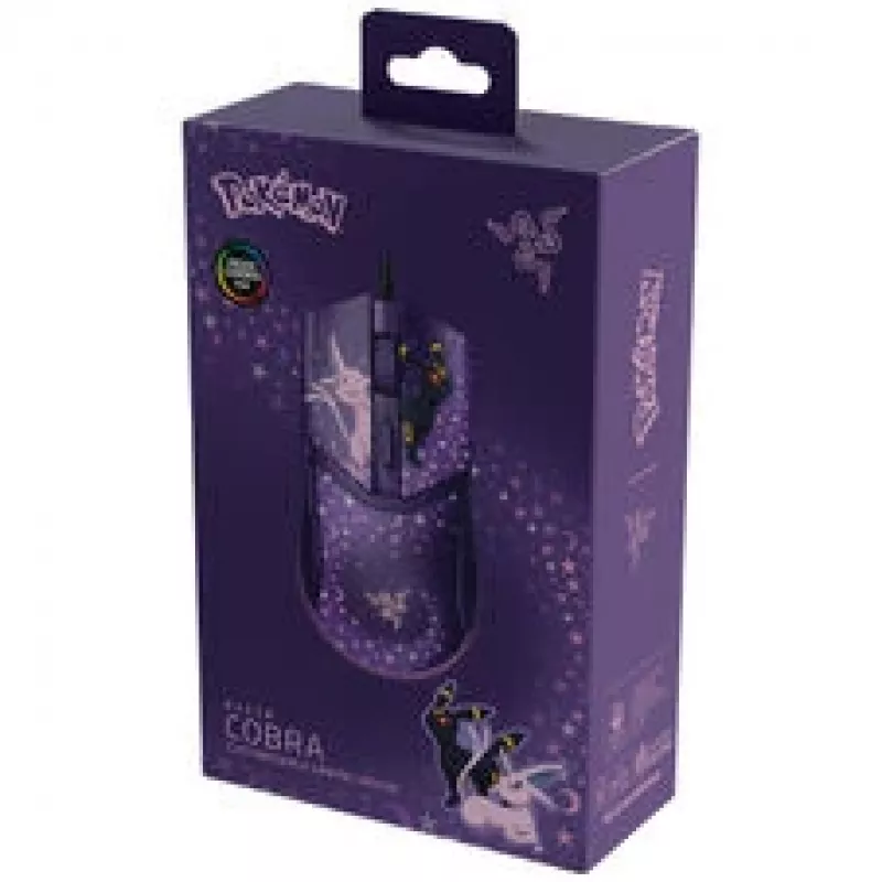 Rato gaming com fios Razer Cobra - Pokémon Espeon/Umbreon Edition