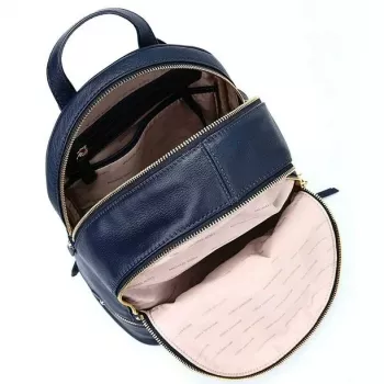 Mochila Michael Kors Rhea Navy Saffiano em pele para mulher 27x26x14 cm