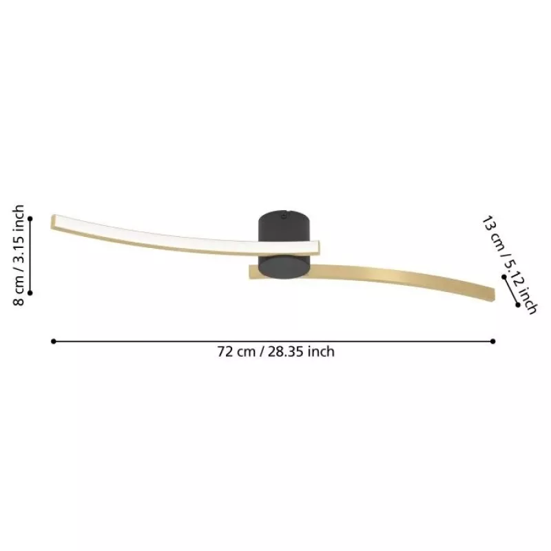 Lâmpada de teto LED EGLO AIETA 12W 1200lm 3000K Branco