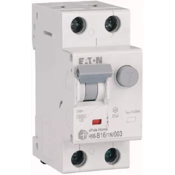 Interruptor diferencial EATON RCBO HNB-B16/1N/003 B 16A 30mA AC 1P+N 6kA