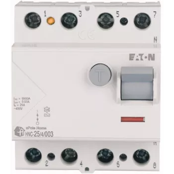 Interruptor diferencial EATON 25A 4P 4M 30mA AC 6kA