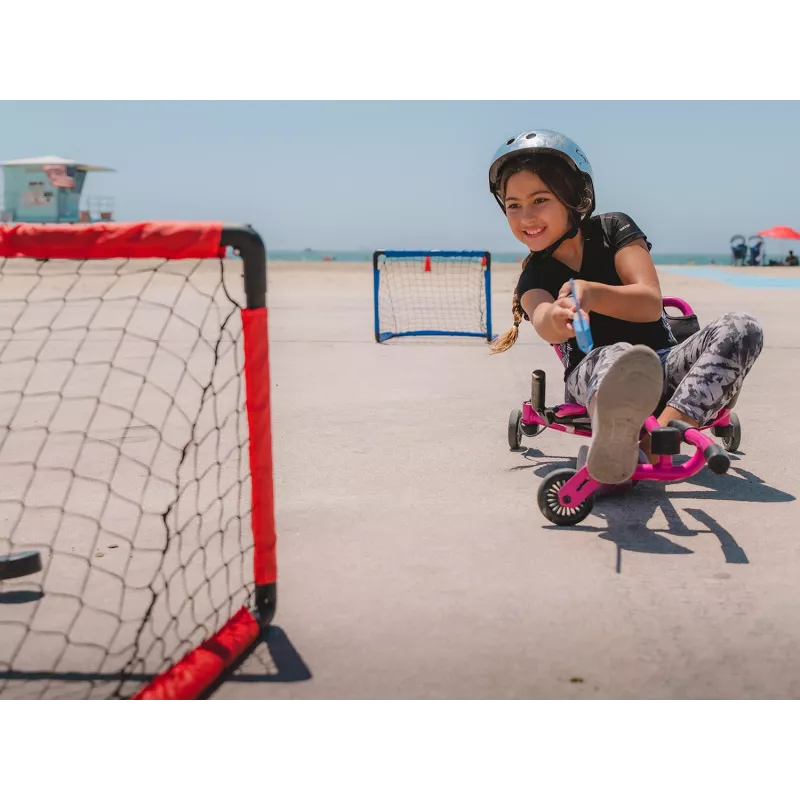EzyRoller EZ-HOCKEY Conjunto de hóquei para 4 jogadores (balizas, sticks, discos)