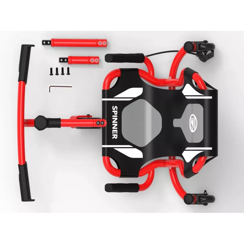 EzyRoller Spinner X Kart de montar - a pedais com rotação de 360° - Vermelho