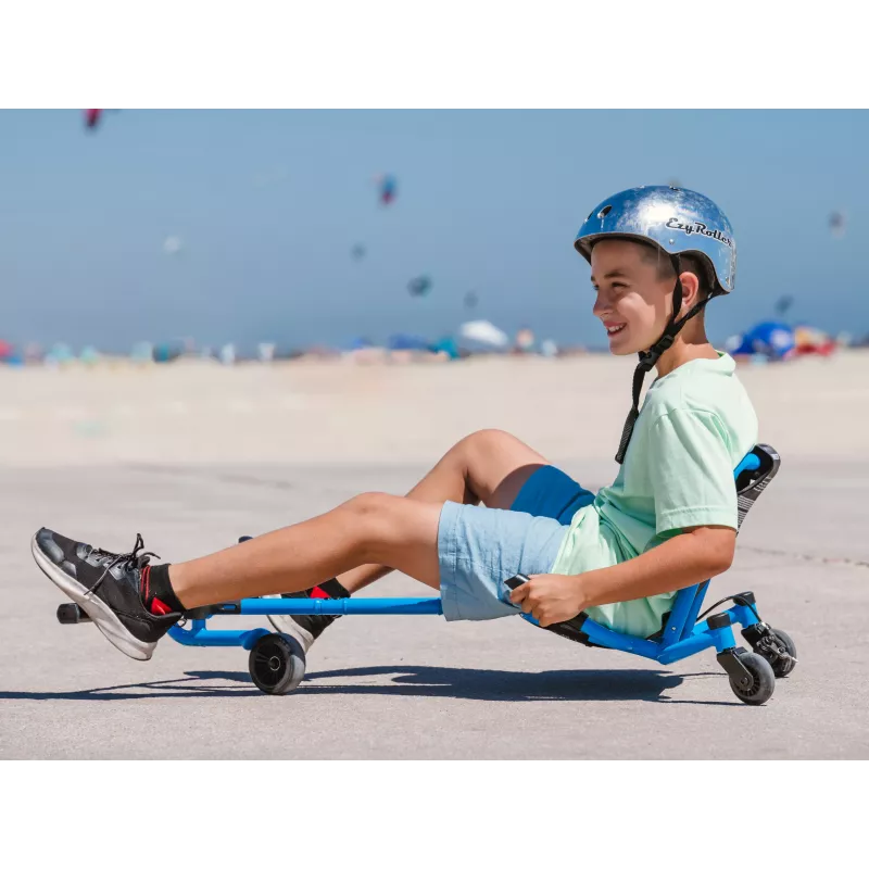 EzyRoller Spinner X Azul Brinquedo de montar com drift de 360° para crianças dos 4 aos 12 anos