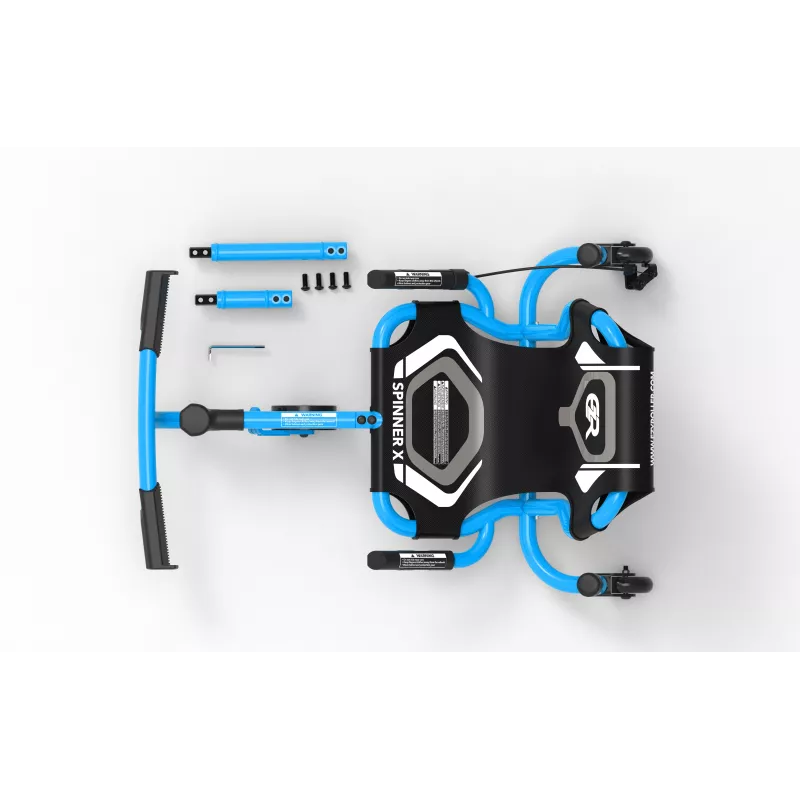 EzyRoller Spinner X Azul Brinquedo de montar com drift de 360° para crianças dos 4 aos 12 anos