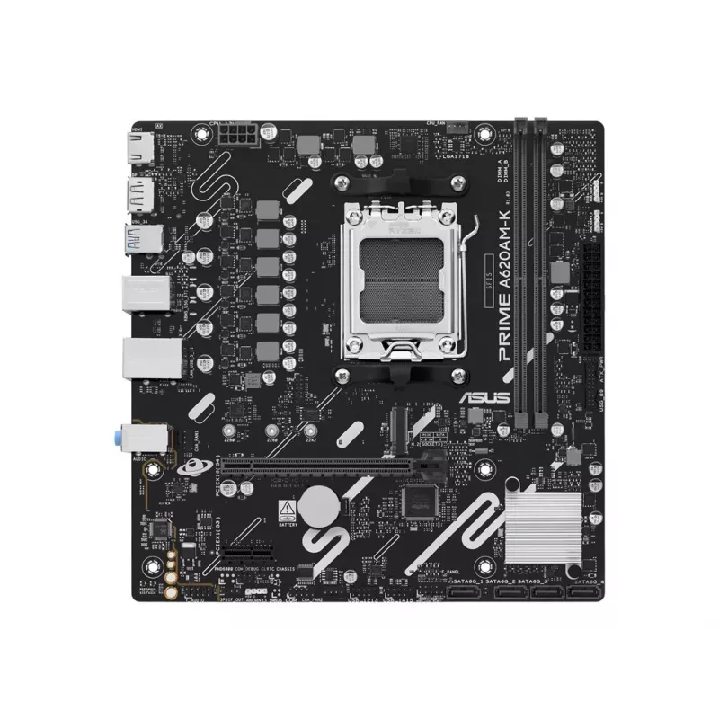 ASUS PRIME A620AM-K Placa-mãe AMD AM5 A620 DDR5 Micro-ATX