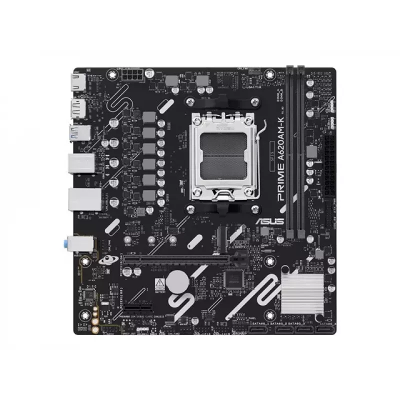 ASUS PRIME A620AM-K Placa-mãe AMD AM5 A620 DDR5 Micro-ATX