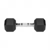 Halteres de ferro fundido com revestimento de borracha REBEL ACTIVE 2x5 kg
