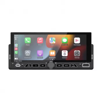Autorrádio KRUGER & MATZ KM2017 1DIN com Apple CarPlay e Android Auto