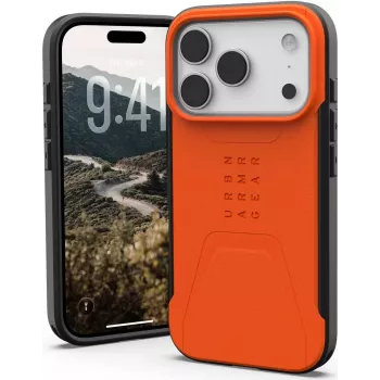 Capa UAG Civilian MagSafe para iPhone 17 Pro, laranja