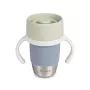 Copo de treino 360° em aço inoxidável Beaba Pebble Grey