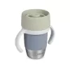 Copo de treino 360° em aço inoxidável Beaba Pebble Grey