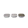 Conjunto de recipientes de armazenamento em aço inoxidável Beaba BigLove com tampas de silicone, 3 peças