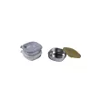Conjunto de recipientes de armazenamento de alimentos em aço inoxidável Beaba com tampas de silicone, 3 peças, Adventure Collection
