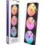 Refrigeração líquida AIO para CPU NZXT F360 RGB 360mm, preta, Reverse
