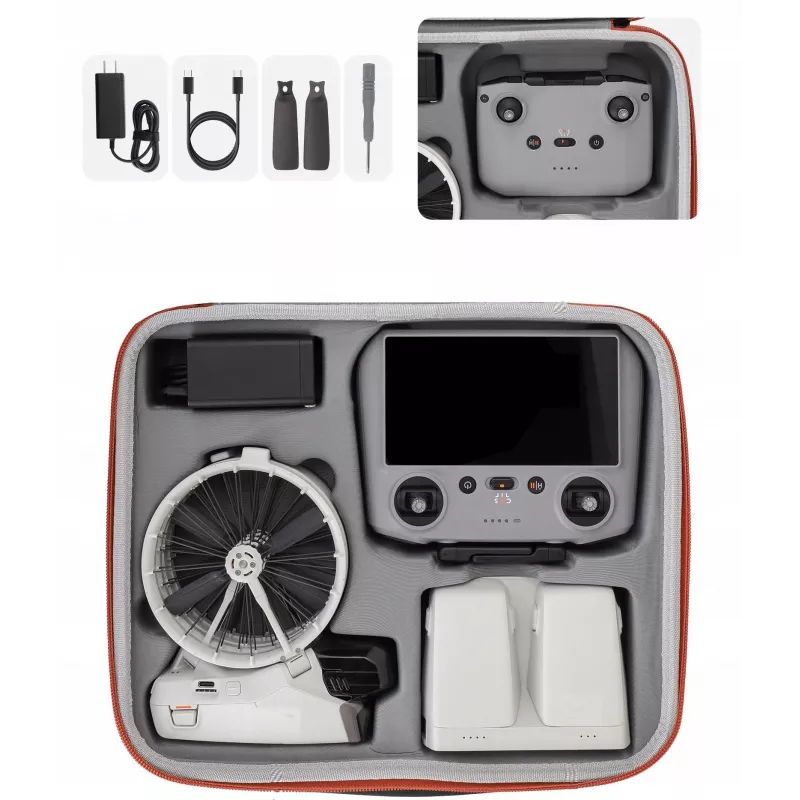 Mala rígida XL SUNNYLIFE para drone DJI Flip e comando - Laranja